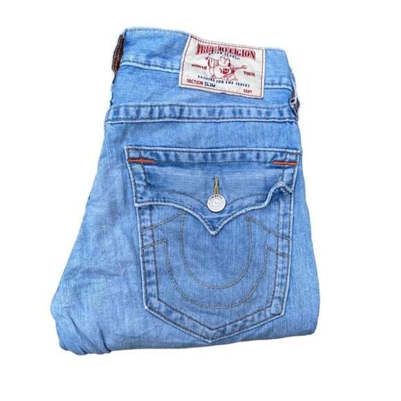 True Religion Jeans Size 30 SLIM Blue - Picture 2 of 7